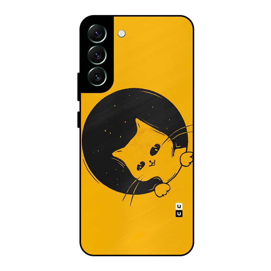 Space Cat Metal Back Case for Galaxy S22 Plus 5G