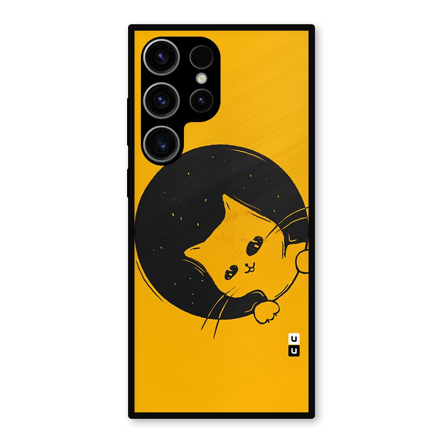 Space Cat Metal Back Case for Galaxy S23 Ultra