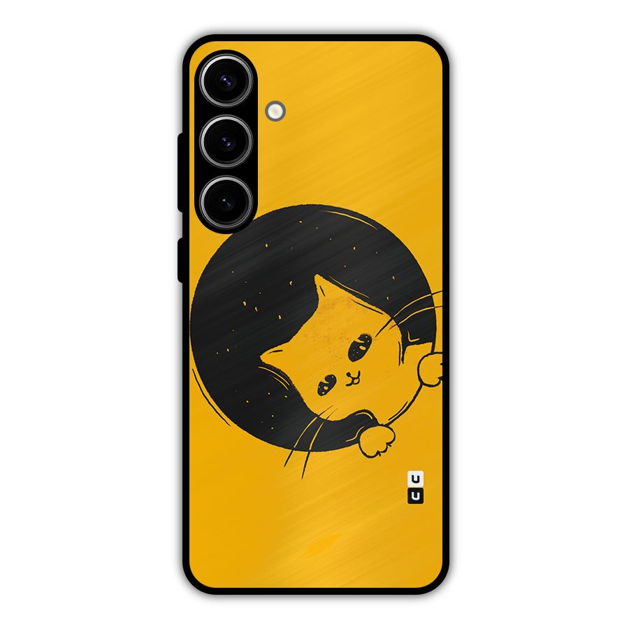 Space Cat Metal Back Case for Galaxy S24 Plus