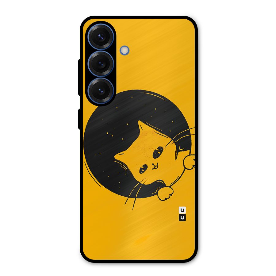 Space Cat Metal Back Case for Galaxy S25