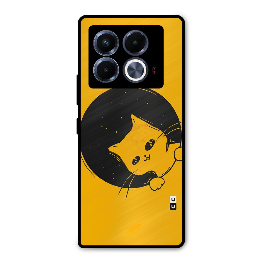 Space Cat Metal Back Case for Infinix Note 40 5G
