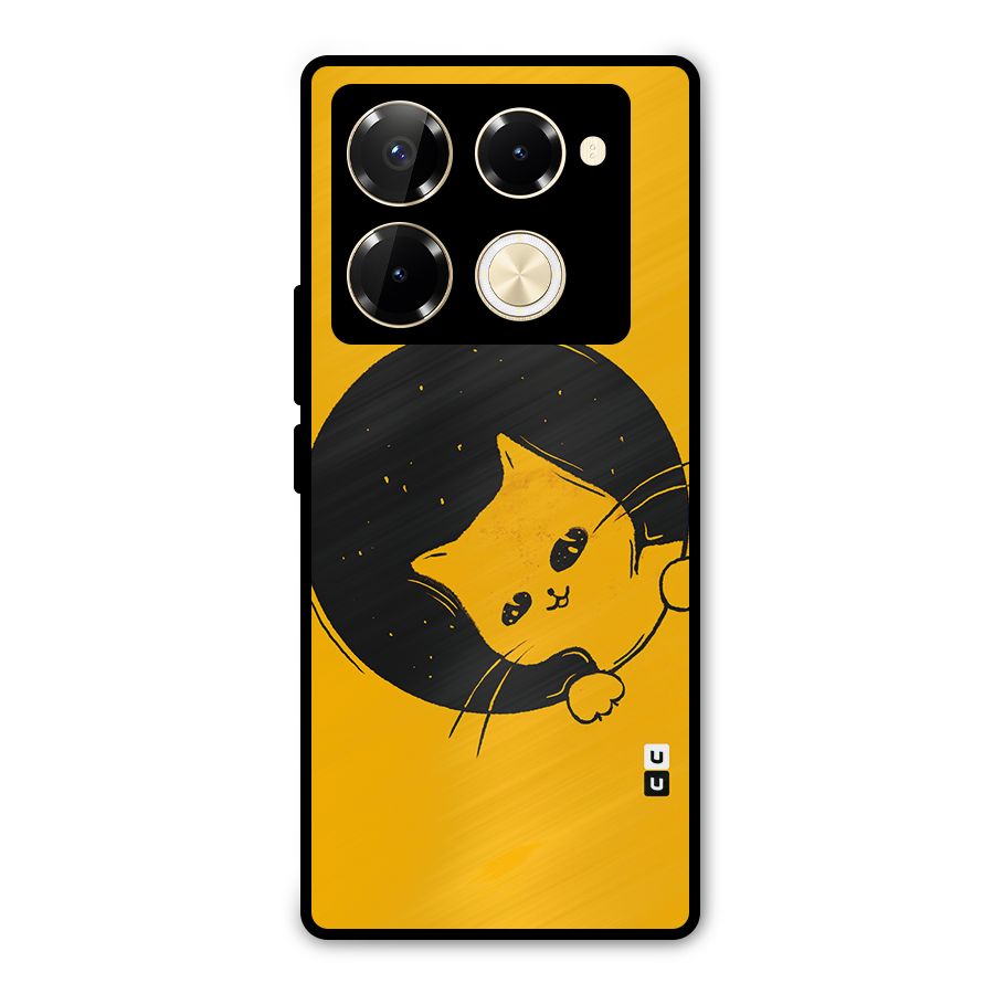 Space Cat Metal Back Case for Infinix Note 40 Pro