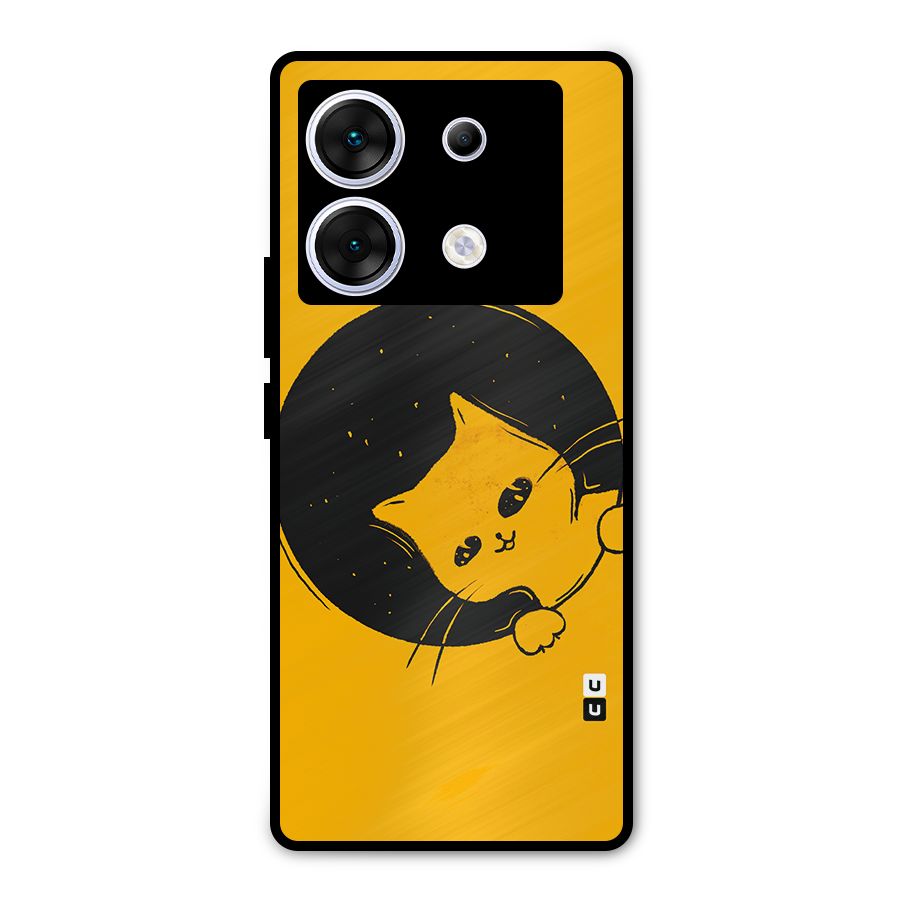 Space Cat Metal Back Case for Infinix Zero 30 5G