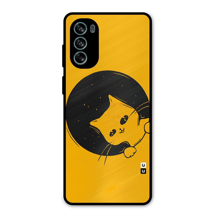 Space Cat Metal Back Case for Moto G62