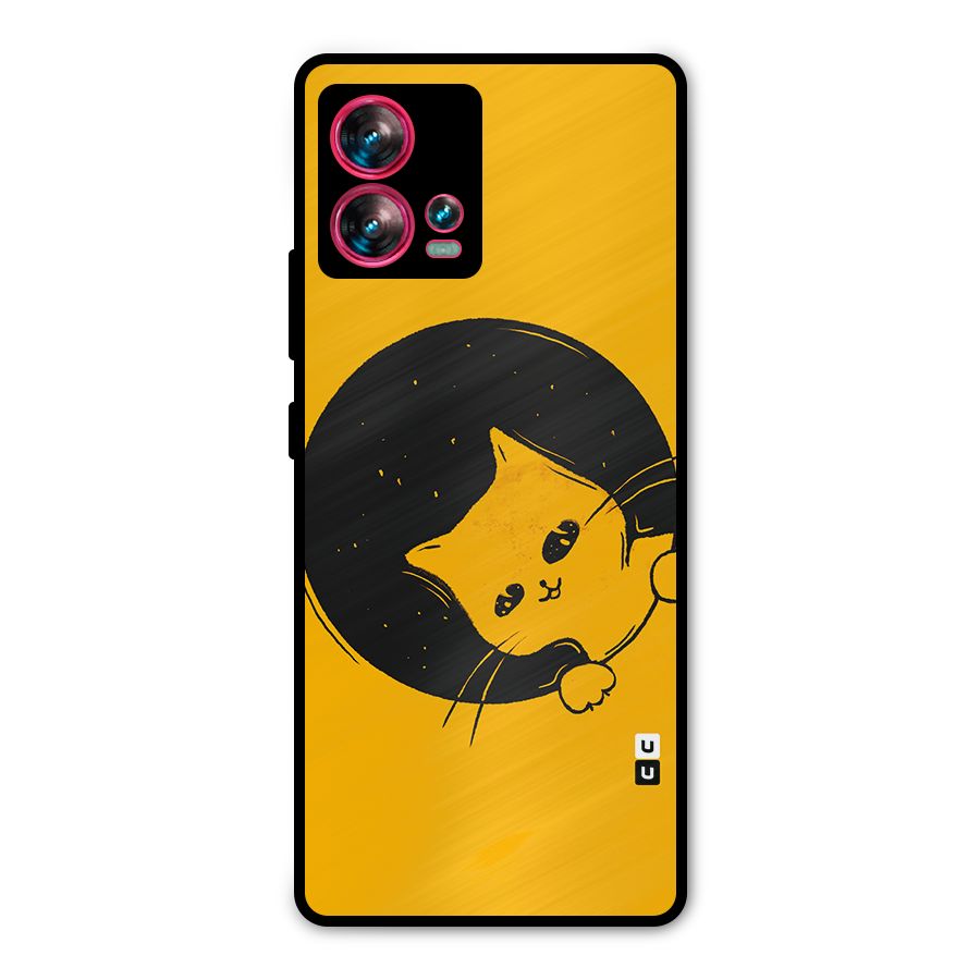 Space Cat Metal Back Case for Motorola Edge 30 Fusion