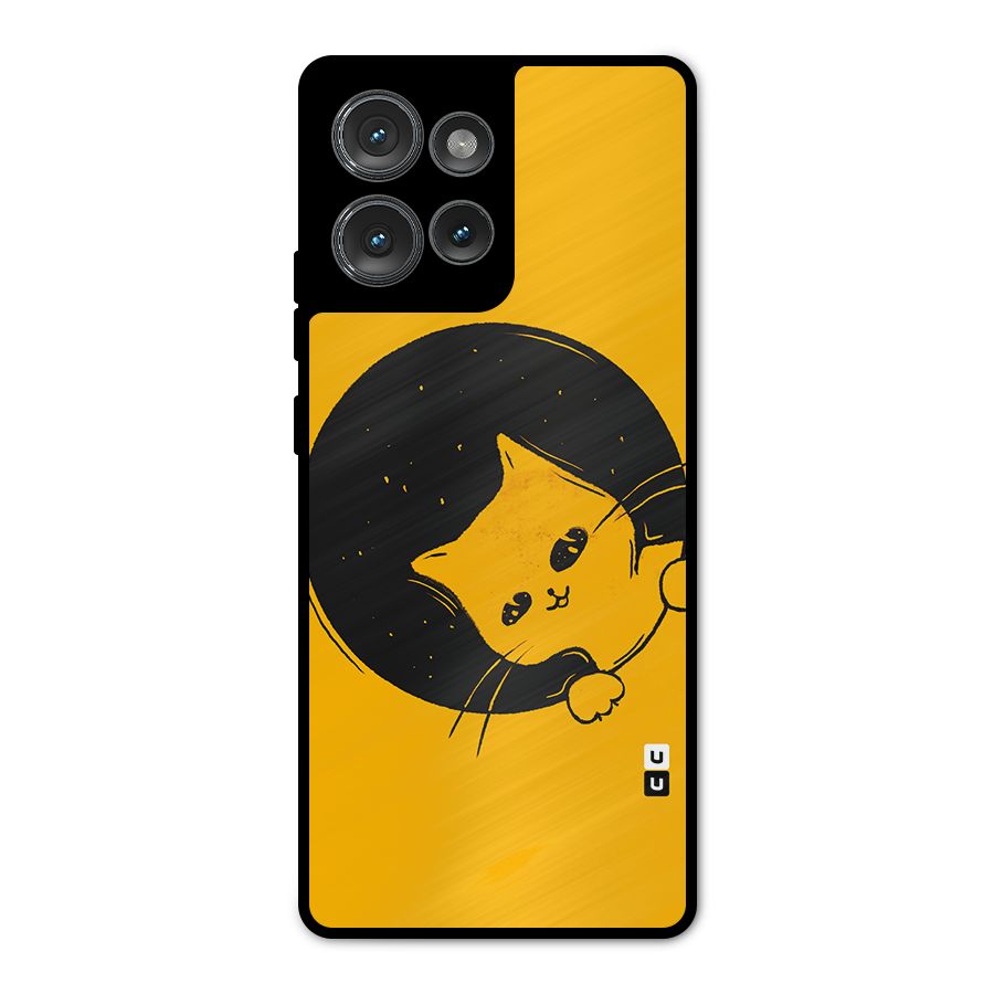 Space Cat Metal Back Case for Motorola Edge 50