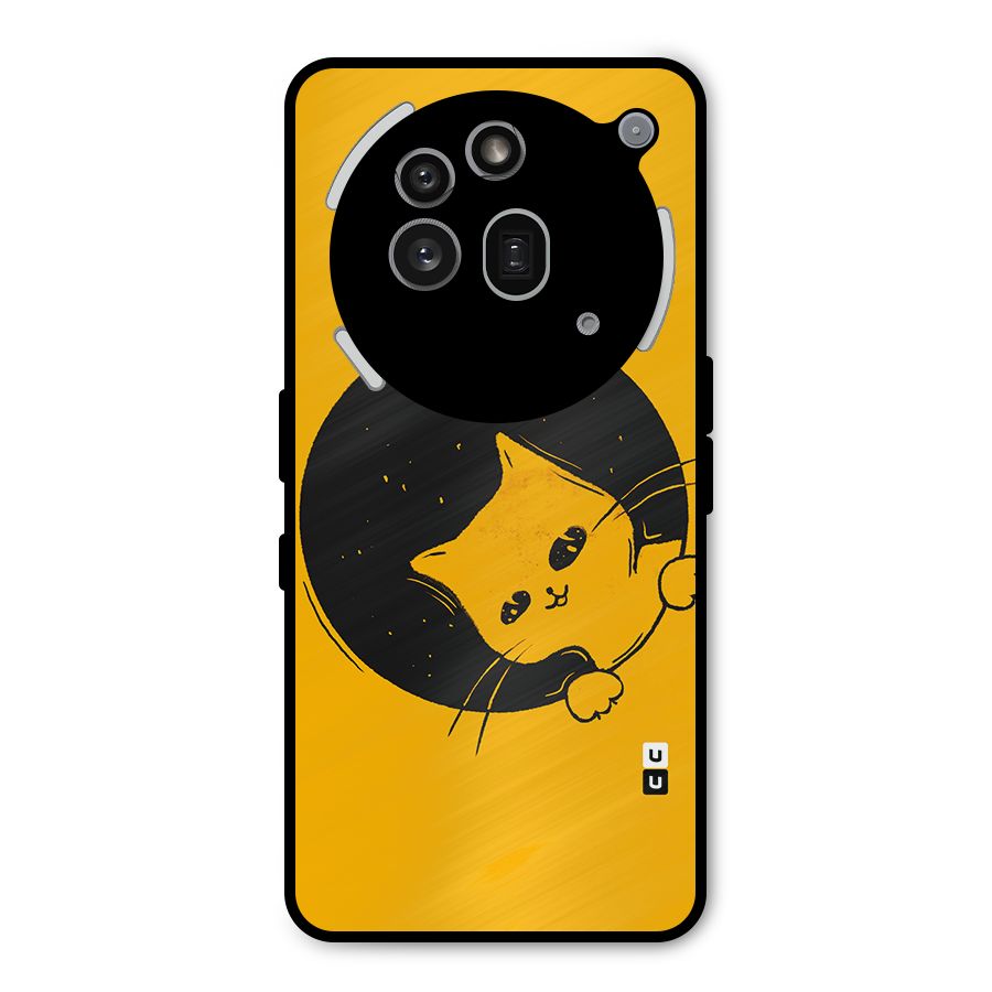 Space Cat Metal Back Case for Nothing Phone 3a Pro