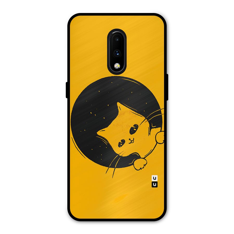 Space Cat Metal Back Case for OnePlus 7