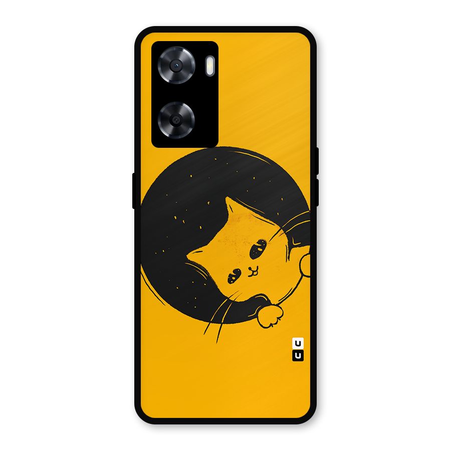 Space Cat Metal Back Case for Oppo A77