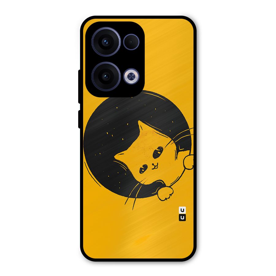 Space Cat Metal Back Case for Oppo Reno13