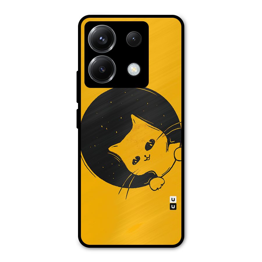 Space Cat Metal Back Case for Poco X6