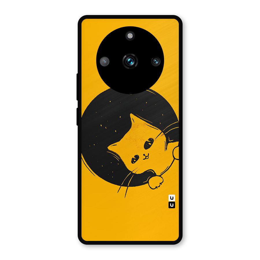 Space Cat Metal Back Case for Realme 11 Pro Plus