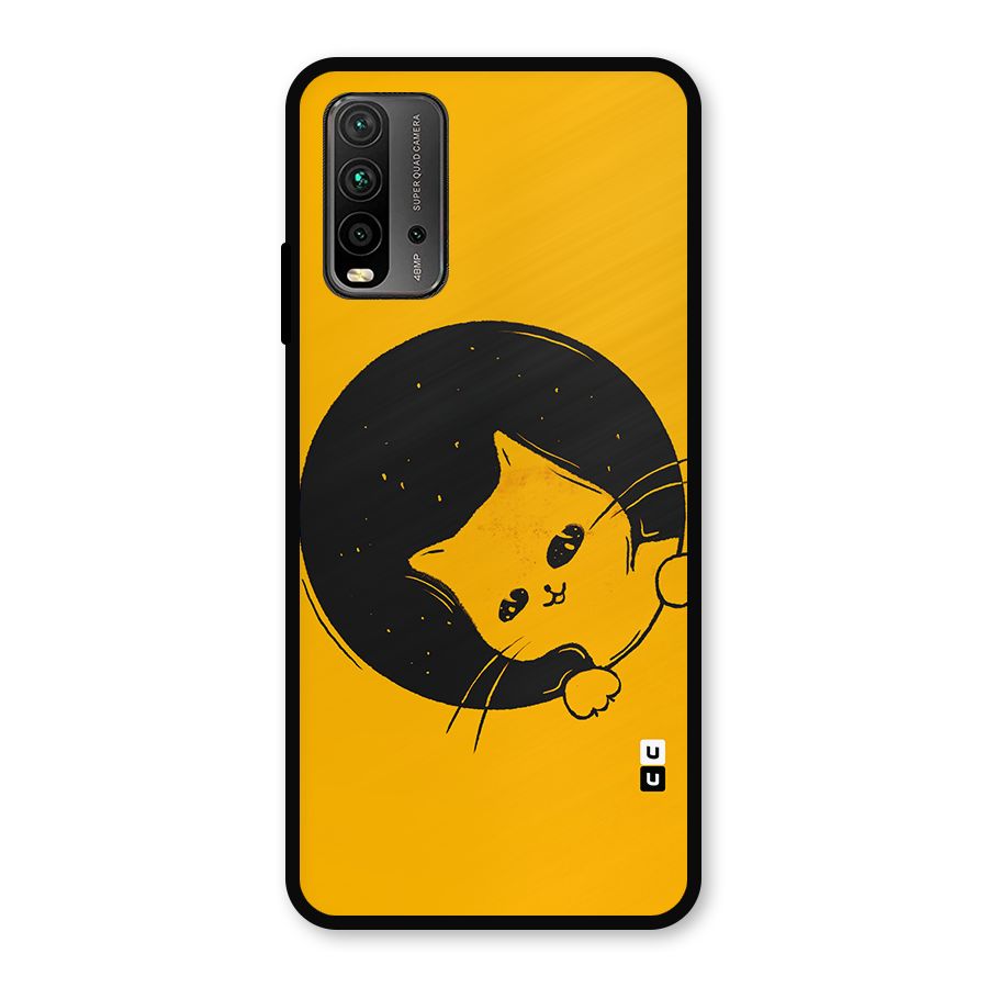 Space Cat Metal Back Case for Redmi 9 Power