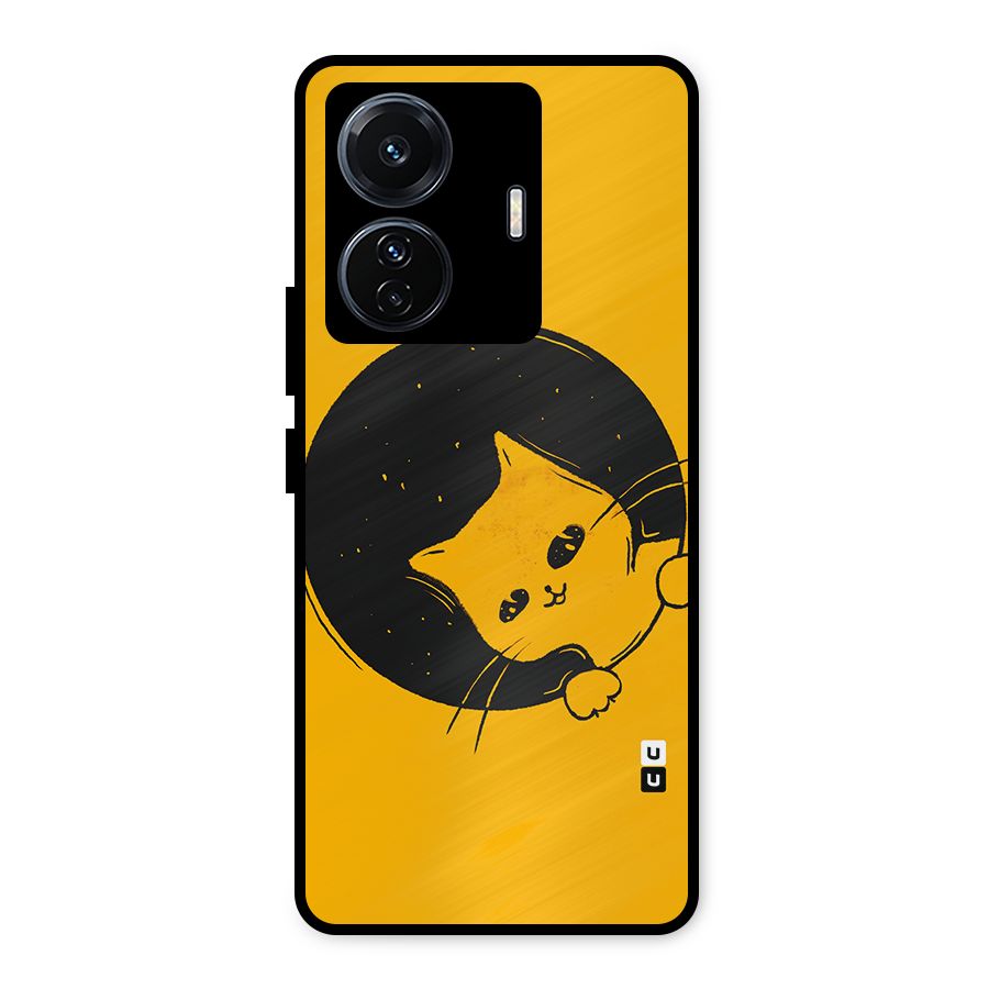 Space Cat Metal Back Case for Vivo T1 Pro