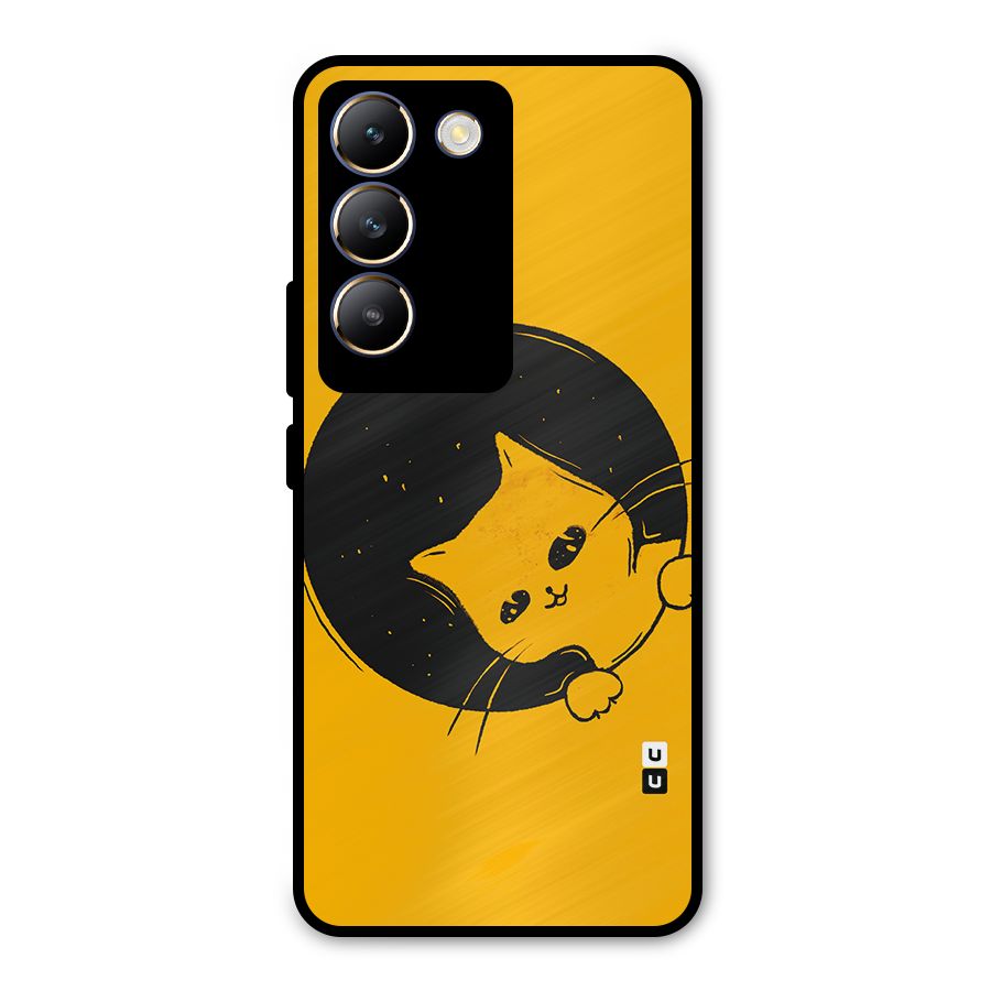 Space Cat Metal Back Case for Vivo T3 5G