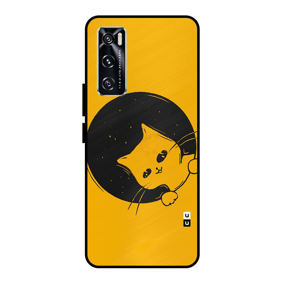 Space Cat Metal Back Case for Vivo V20 SE