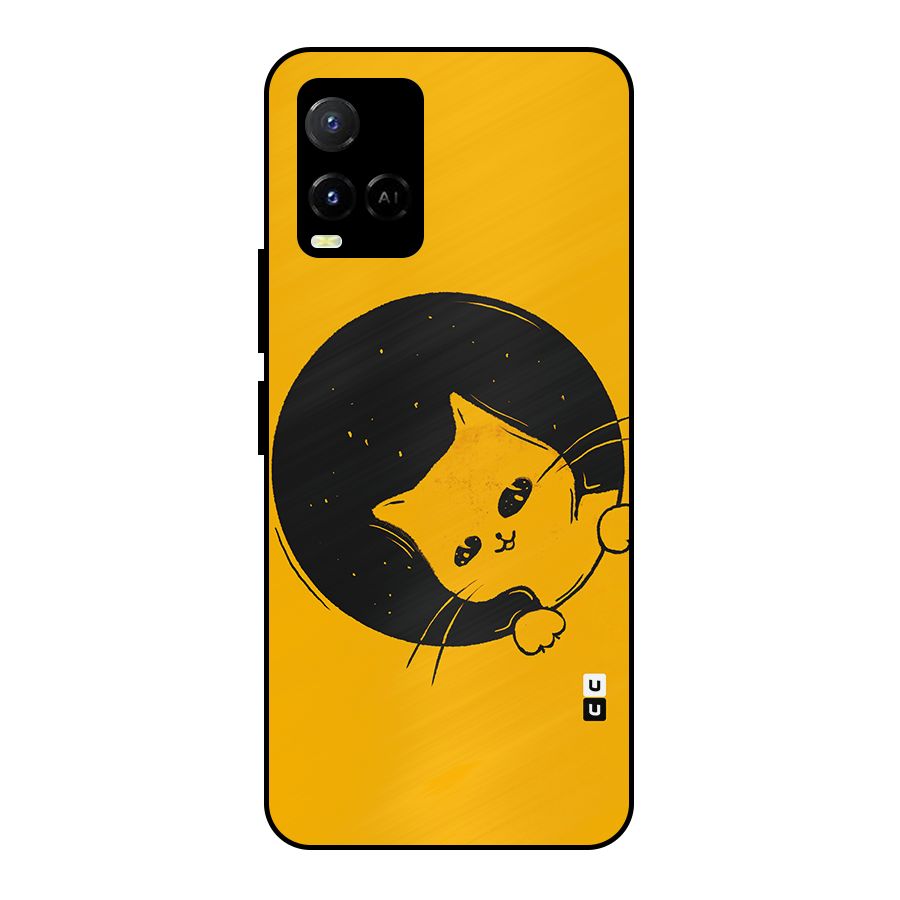 Space Cat Metal Back Case for Vivo Y21