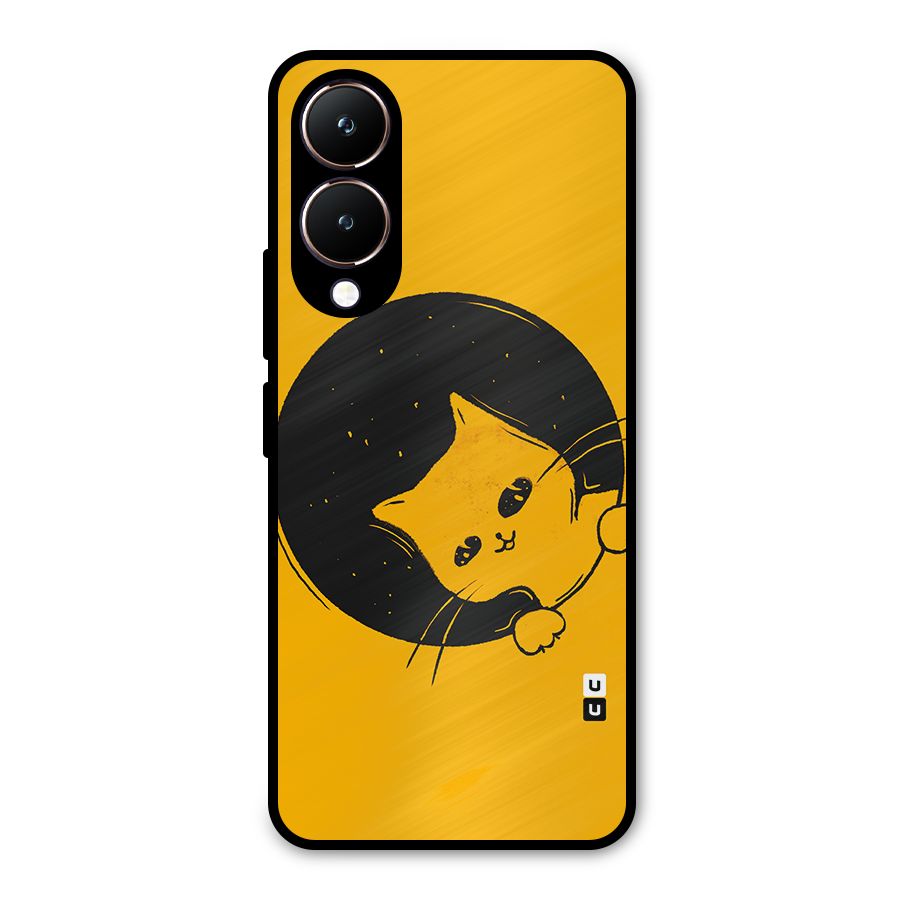 Space Cat Metal Back Case for Vivo Y28