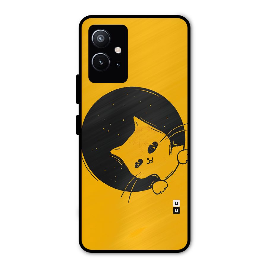 Space Cat Metal Back Case for Vivo Y75 5G
