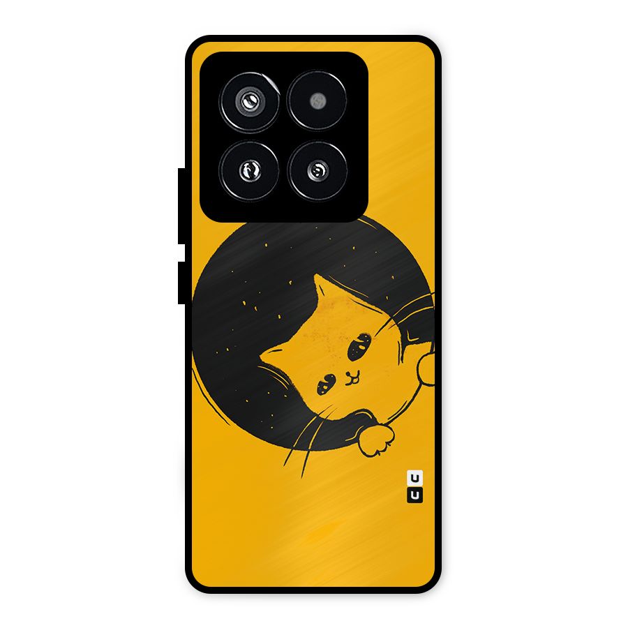 Space Cat Metal Back Case for Xiaomi 14 Pro