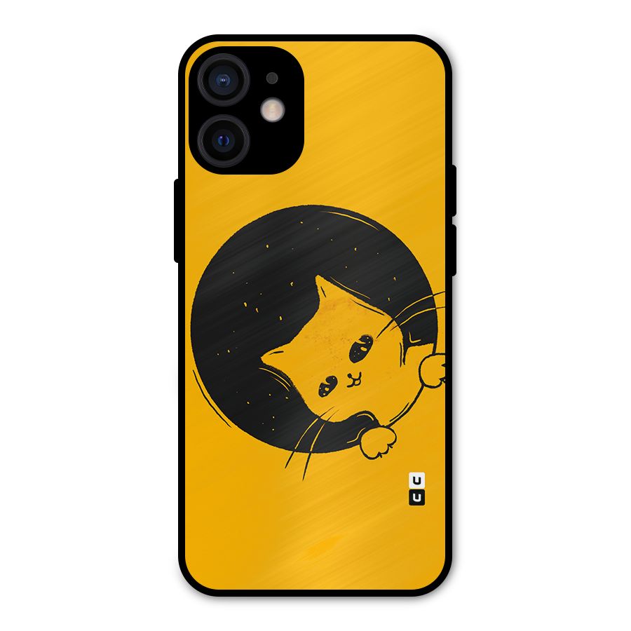 Space Cat Metal Back Case for iPhone 12 Mini