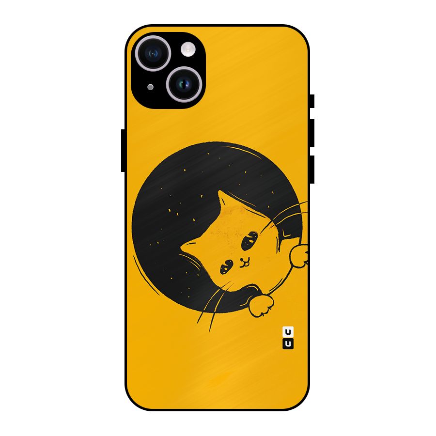 Space Cat Metal Back Case for iPhone 14 Plus