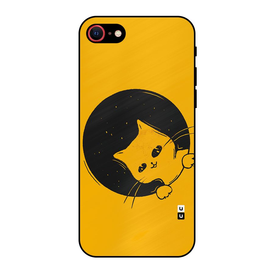 Space Cat Metal Back Case for iPhone 8