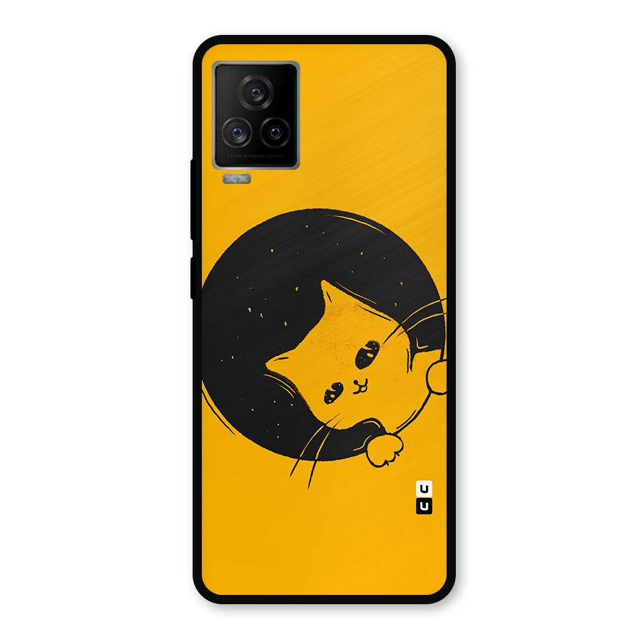 Space Cat Metal Back Case for iQOO 7 Legend 5G