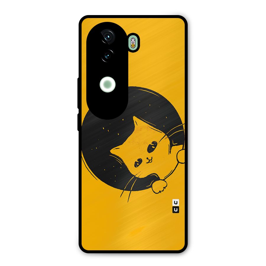 Space Cat Metal Back Case for iQOO Z9s