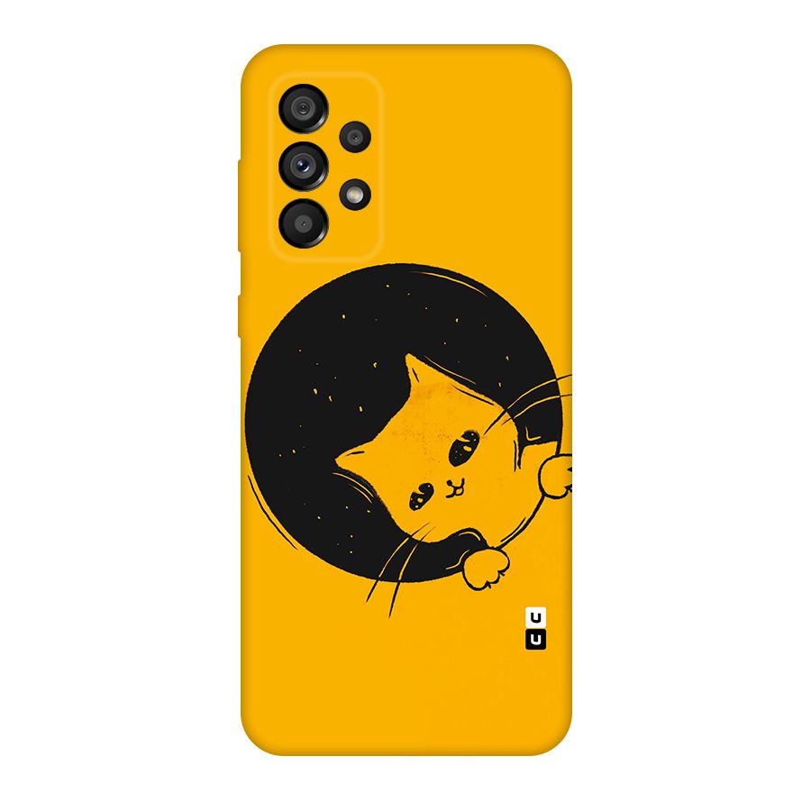 Space Cat Original Polycarbonate Back Case for Galaxy A73 5G