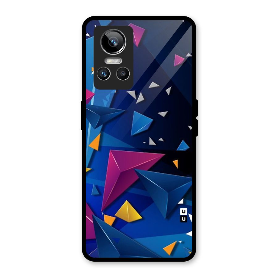 Space Colored Triangles Glass Back Case for Realme GT Neo 3