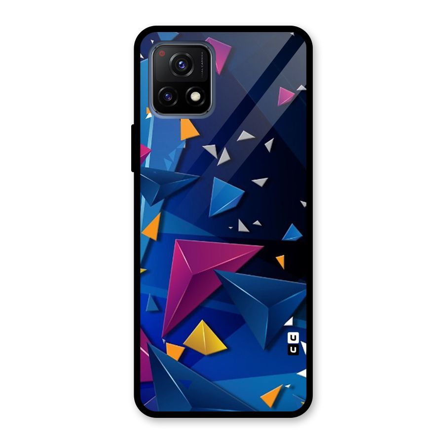Space Colored Triangles Glass Back Case for Vivo Y72 5G