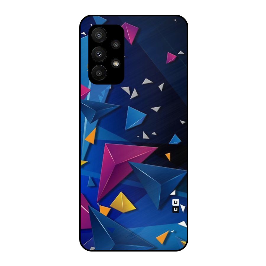 Space Colored Triangles Metal Back Case for Galaxy A23