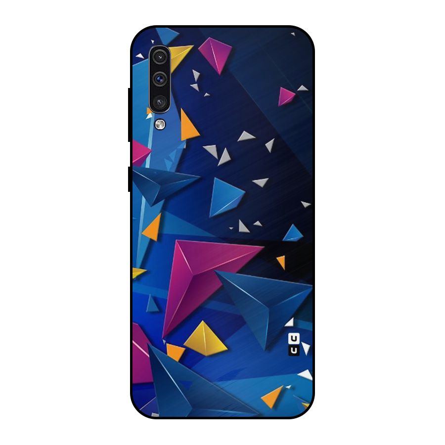 Space Colored Triangles Metal Back Case for Galaxy A50s