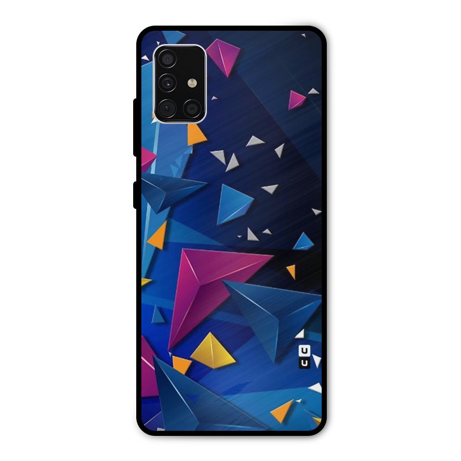 Space Colored Triangles Metal Back Case for Galaxy A51