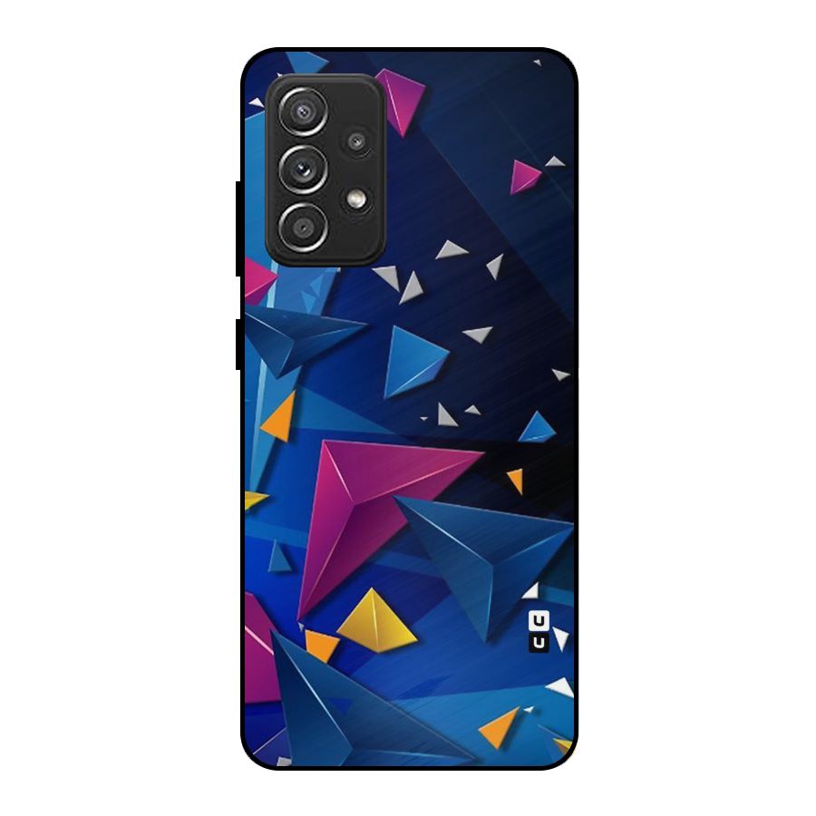 Space Colored Triangles Metal Back Case for Galaxy A52s 5G