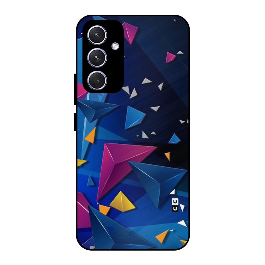 Space Colored Triangles Metal Back Case for Galaxy A54