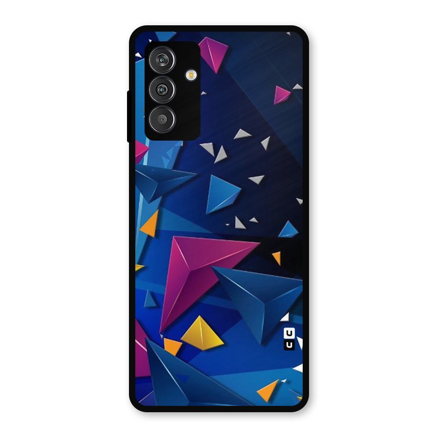 Space Colored Triangles Metal Back Case for Galaxy F13
