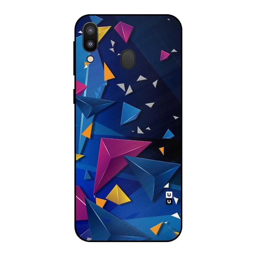 Space Colored Triangles Metal Back Case for Galaxy M20