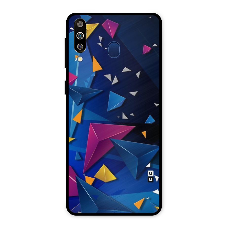Space Colored Triangles Metal Back Case for Galaxy M30
