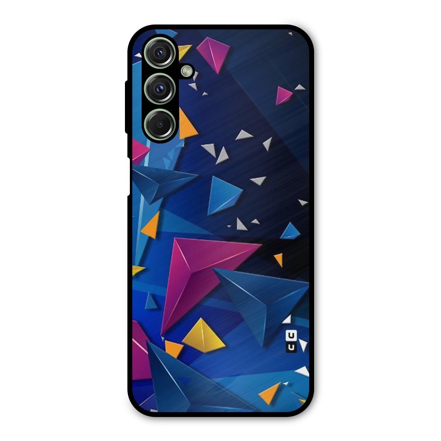 Space Colored Triangles Metal Back Case for Galaxy M34