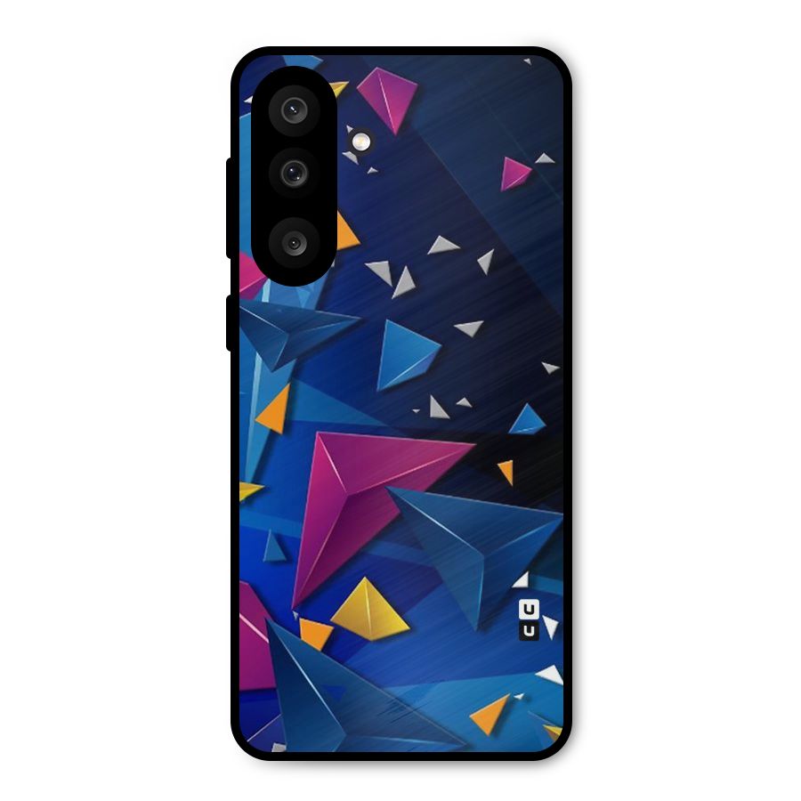Space Colored Triangles Metal Back Case for Galaxy M56