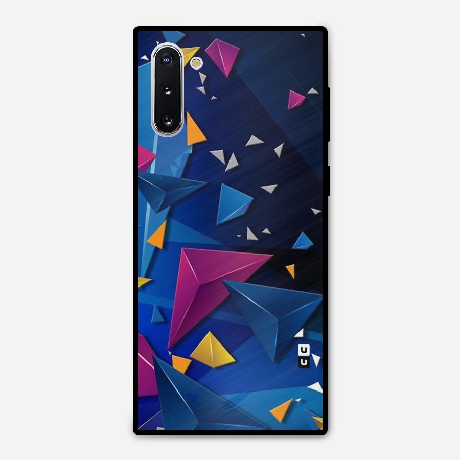 Space Colored Triangles Metal Back Case for Galaxy Note 10