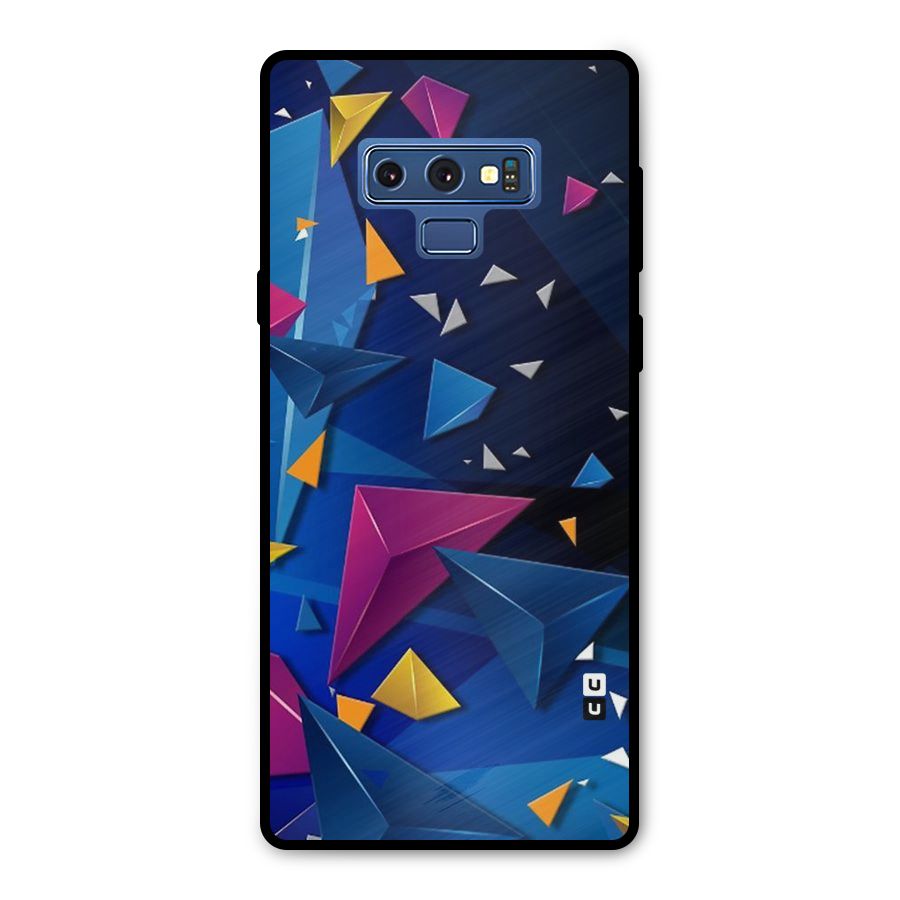 Space Colored Triangles Metal Back Case for Galaxy Note 9
