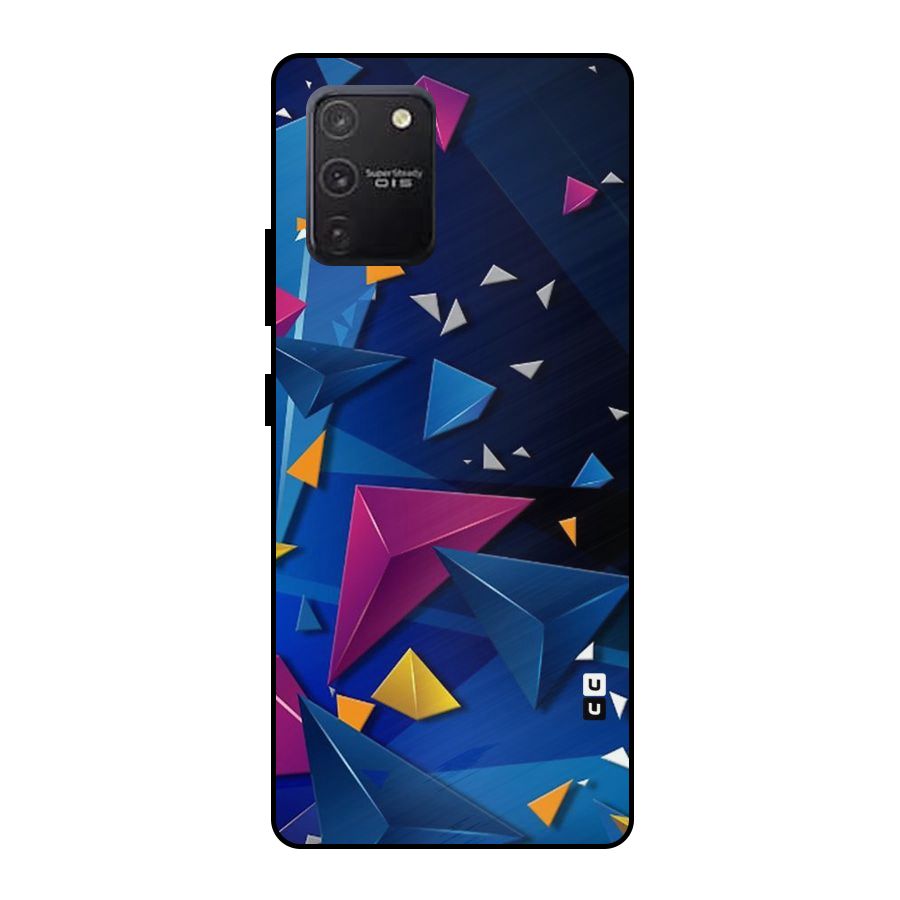 Space Colored Triangles Metal Back Case for Galaxy S10 Lite
