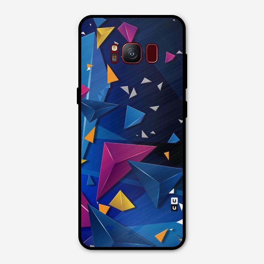 Space Colored Triangles Metal Back Case for Galaxy S8