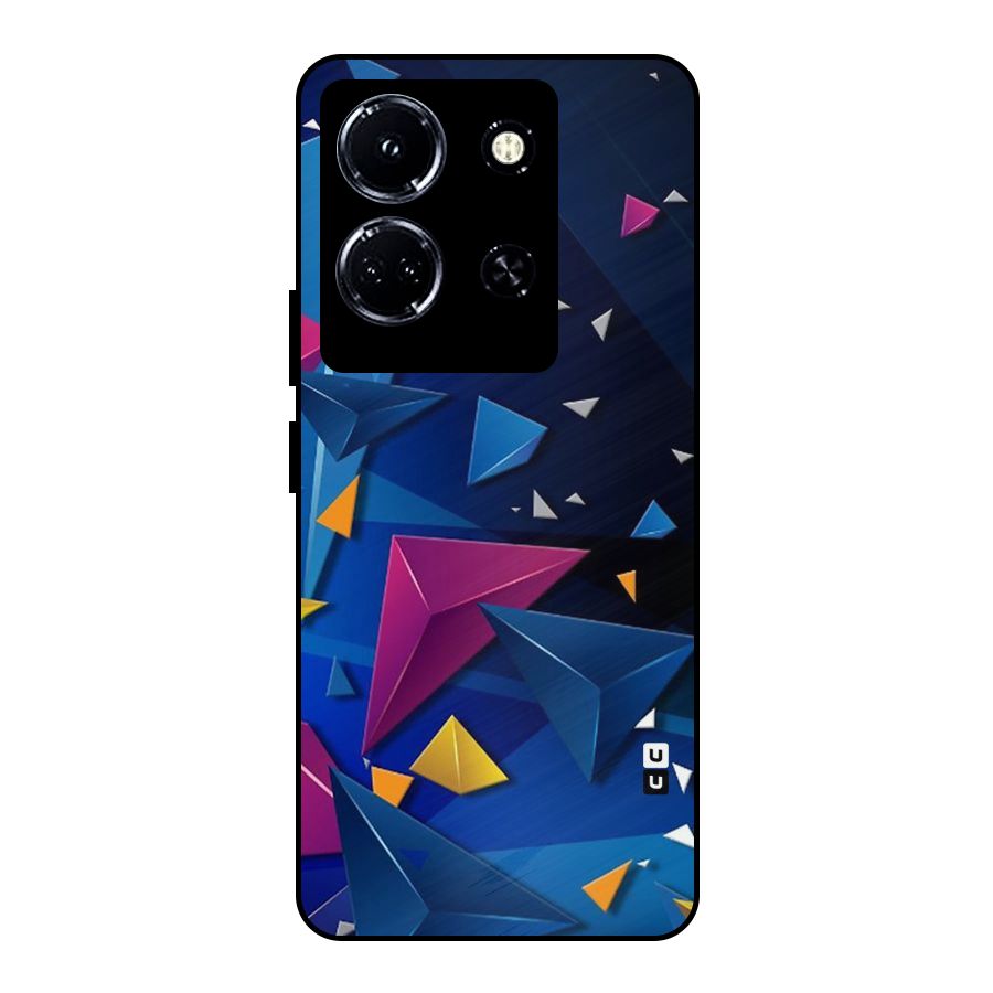 Space Colored Triangles Metal Back Case for Infinix Note 30 5G