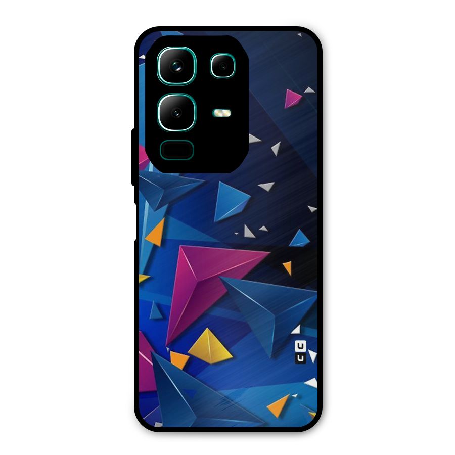 Space Colored Triangles Metal Back Case for Infinix Note 50x