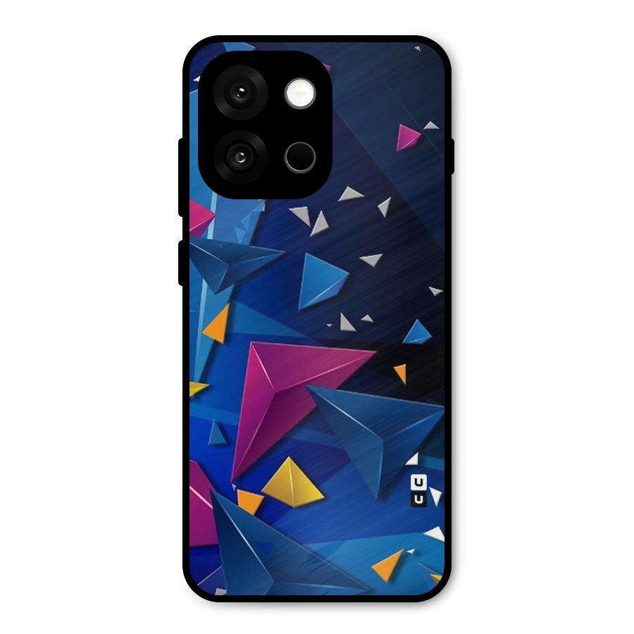 Space Colored Triangles Metal Back Case for OnePlus 13s