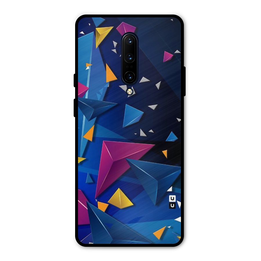 Space Colored Triangles Metal Back Case for OnePlus 7 Pro